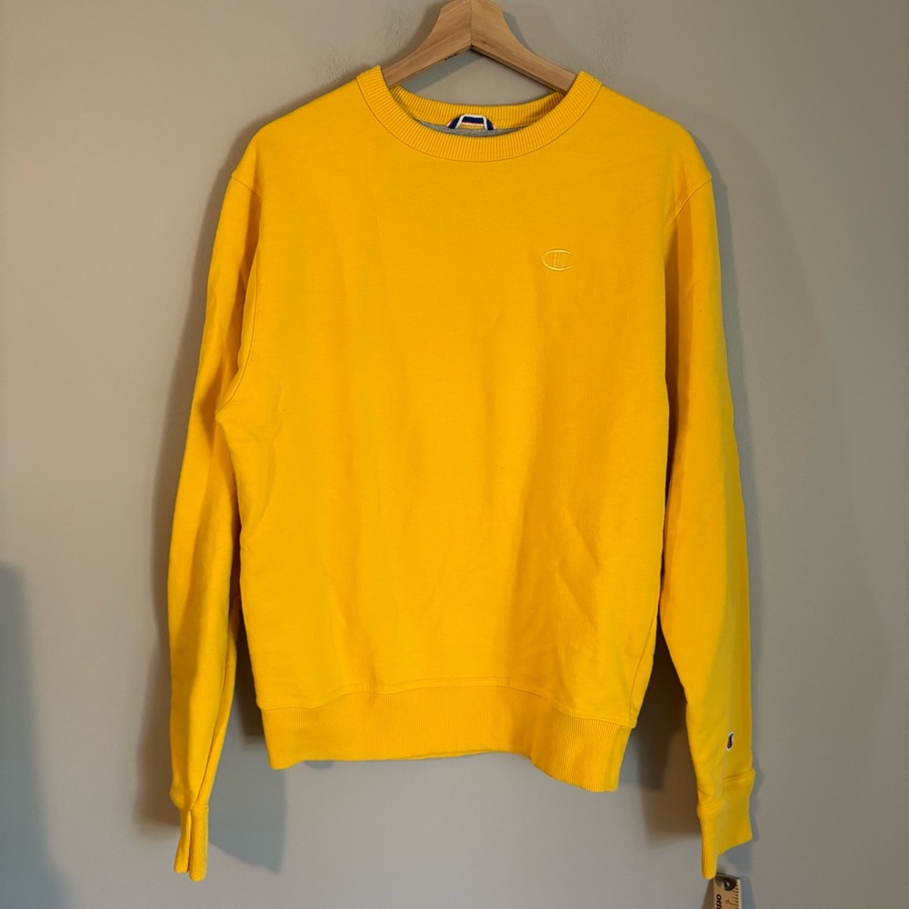Champion‎ Men's Yellow sweatshirt size small